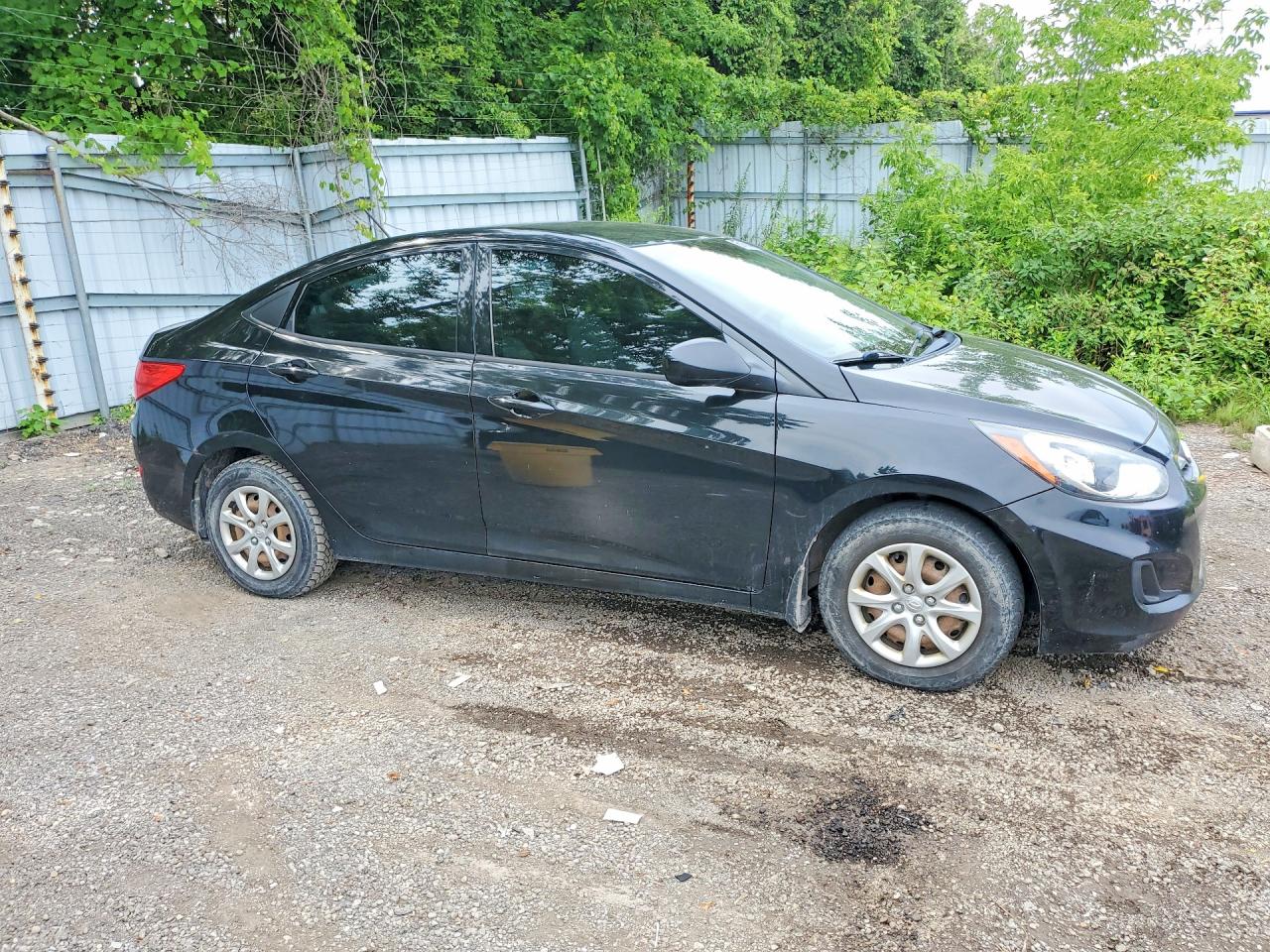 2014 Hyundai Accent Gls Black vin: KMHCT4AE7EU772268