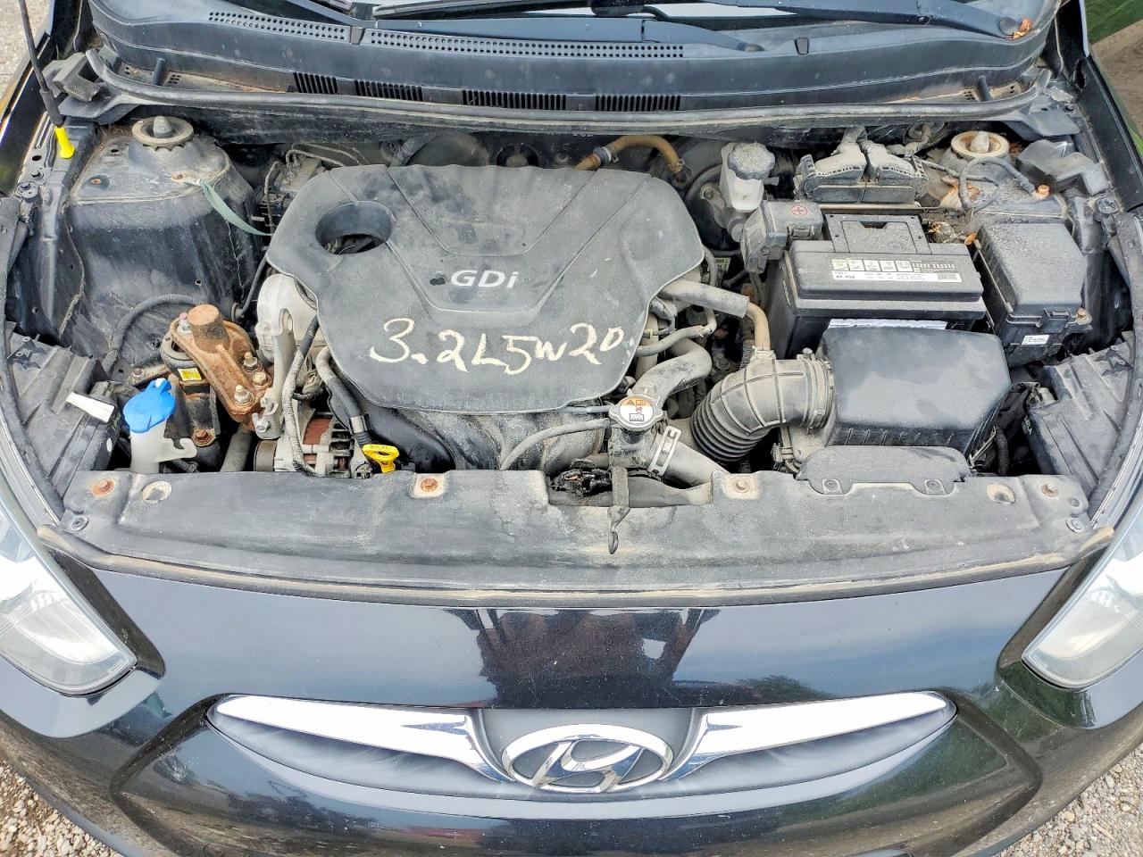 2014 Hyundai Accent Gls Black vin: KMHCT4AE7EU772268