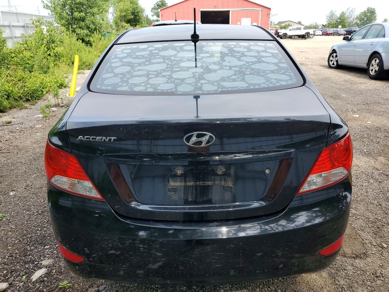 2014 Hyundai Accent Gls Black vin: KMHCT4AE7EU772268