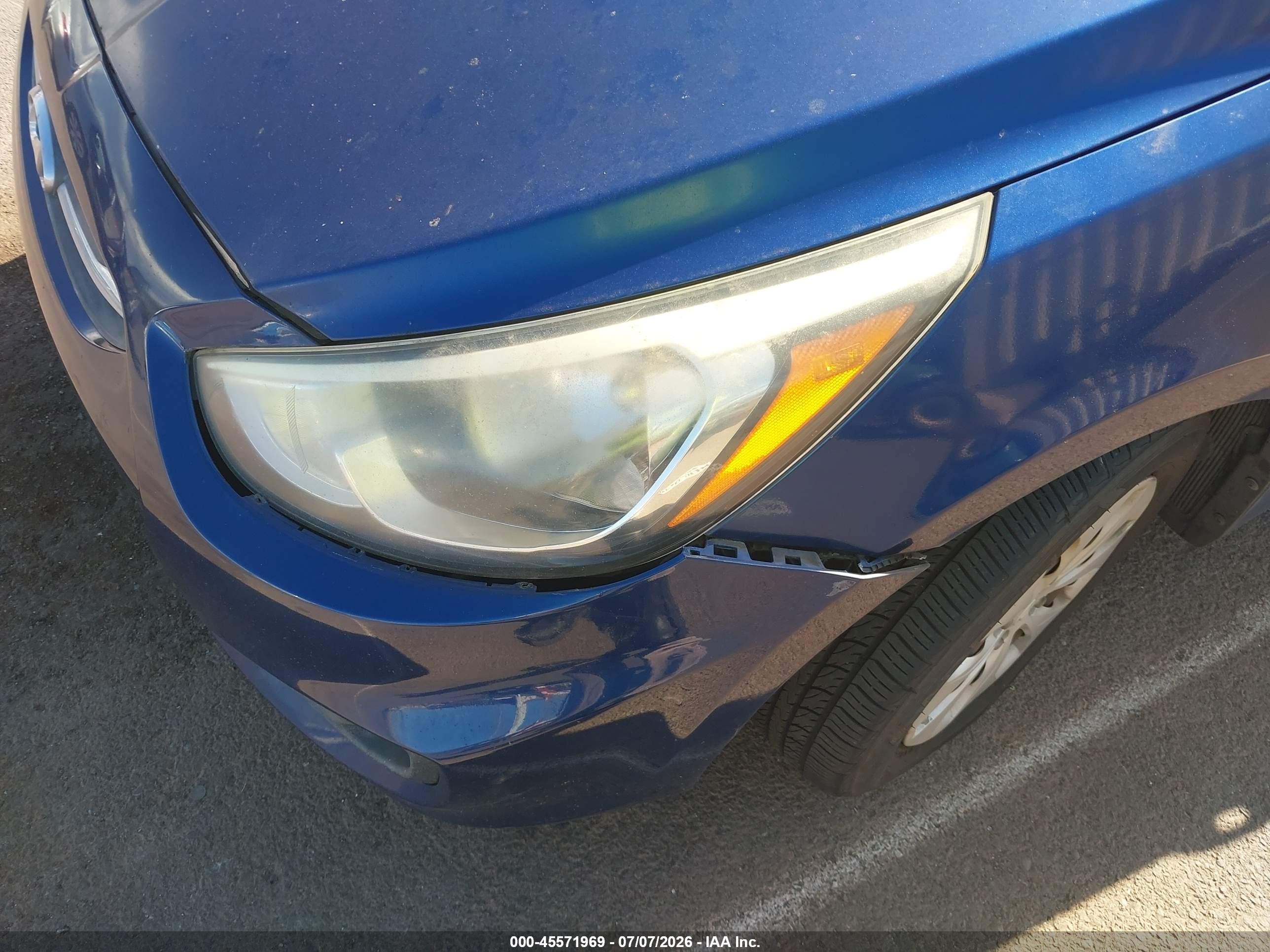 2015 Hyundai Accent Gls Blue vin: KMHCT4AE7FU793638