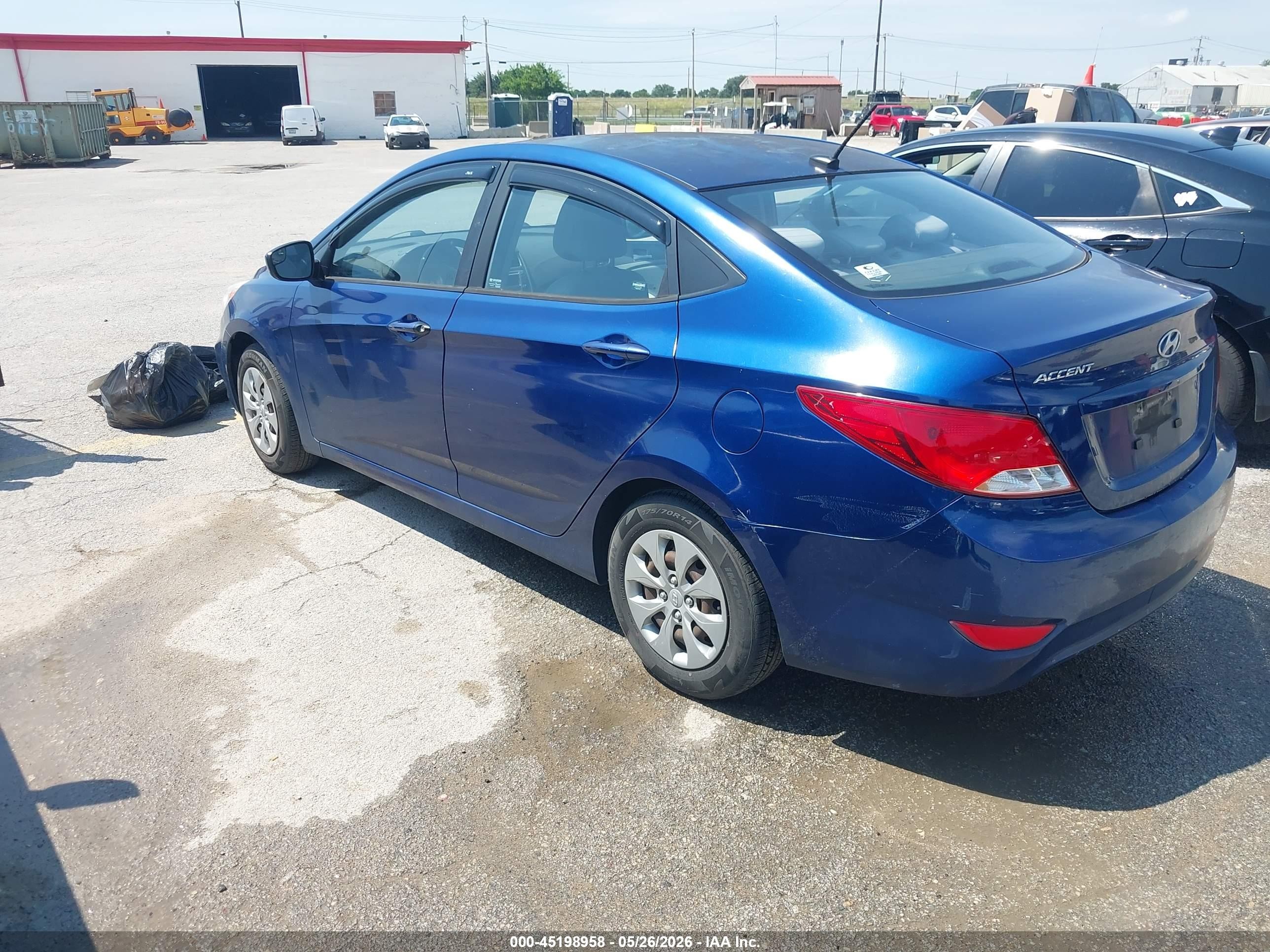 2015 Hyundai Accent Gls Blue vin: KMHCT4AE7FU816996