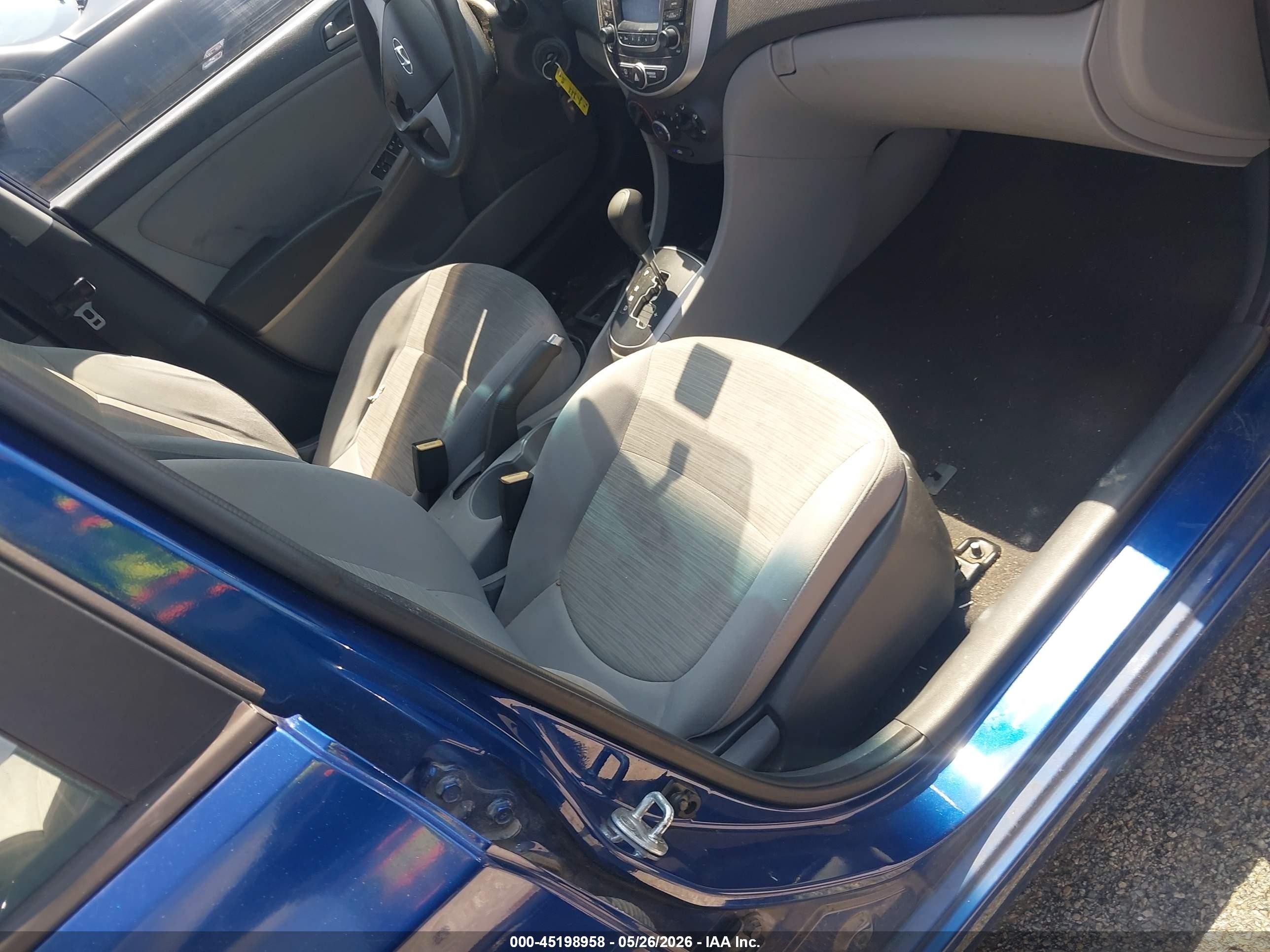 2015 Hyundai Accent Gls Blue vin: KMHCT4AE7FU816996