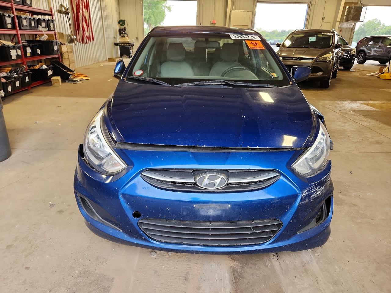 2015 Hyundai Accent Gls Синий vin: KMHCT4AE7FU892752