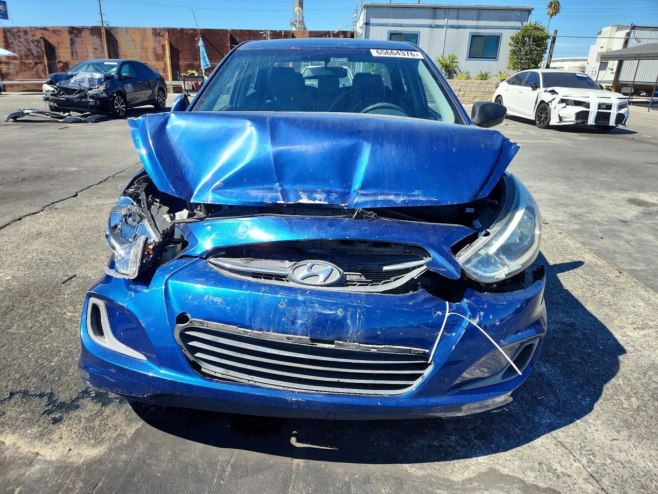 2015 Hyundai Accent Gls Blue vin: KMHCT4AE7FU929492