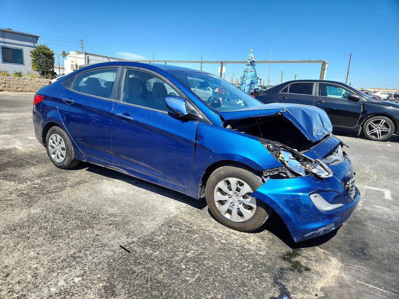 2015 Hyundai Accent Gls Blue vin: KMHCT4AE7FU929492