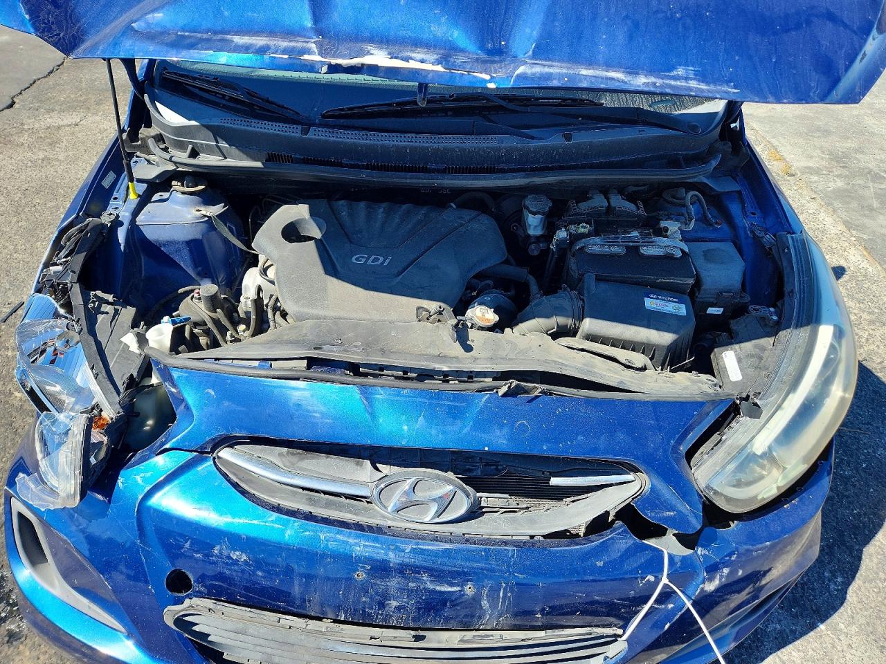 2015 Hyundai Accent Gls Blue vin: KMHCT4AE7FU929492
