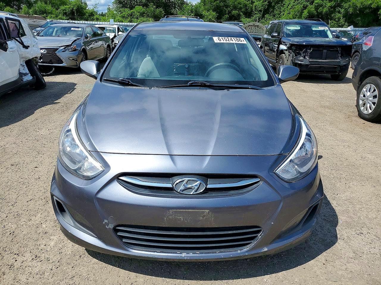2015 Hyundai Accent Gls Gray vin: KMHCT4AE7FU938886