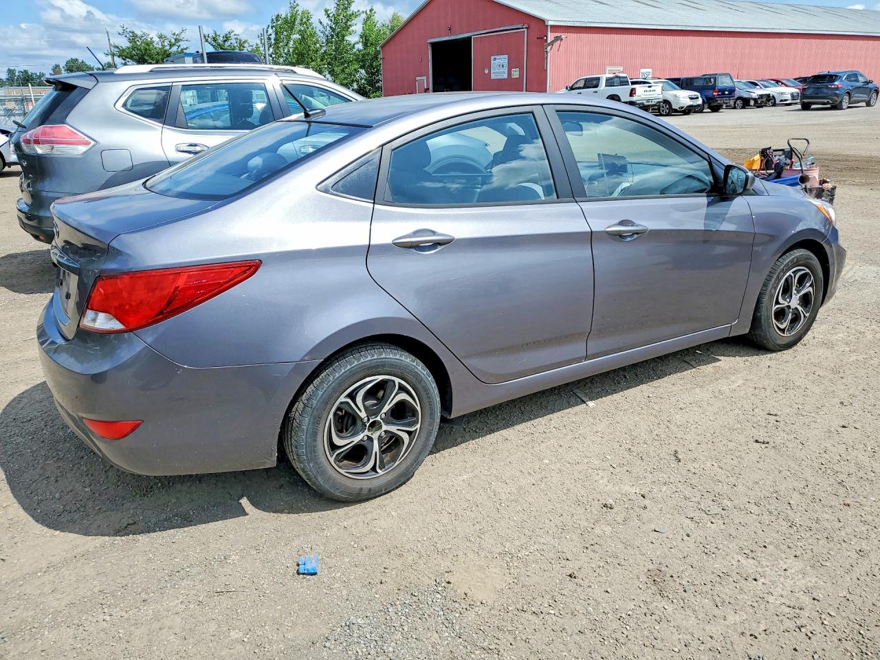 2015 Hyundai Accent Gls Gray vin: KMHCT4AE7FU938886