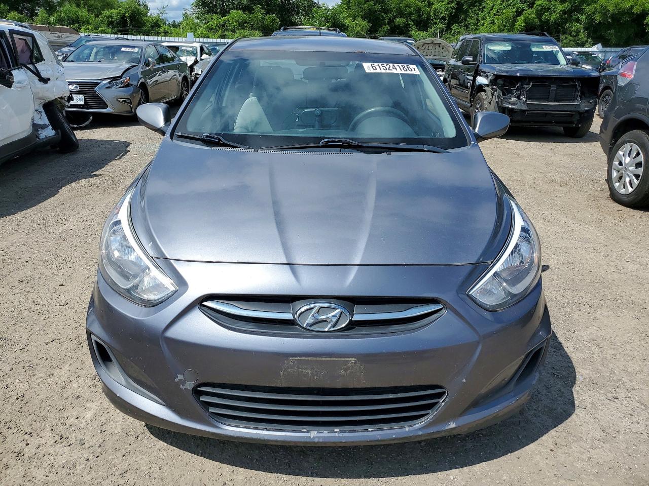 2015 Hyundai Accent Gls Gray vin: KMHCT4AE7FU938886