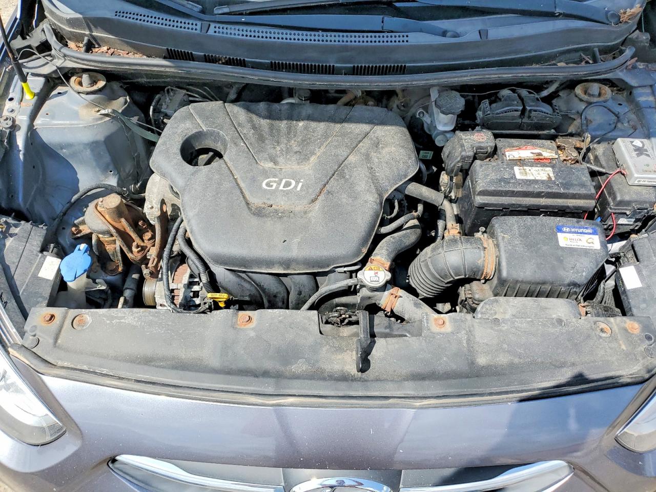 2015 Hyundai Accent Gls Gray vin: KMHCT4AE7FU938886