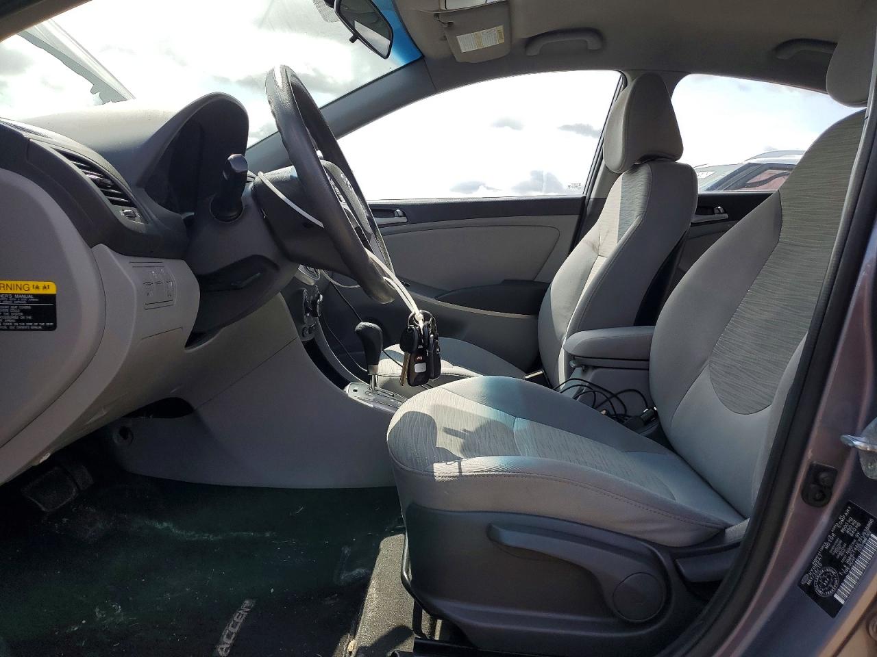 2015 Hyundai Accent Gls Gray vin: KMHCT4AE7FU938886