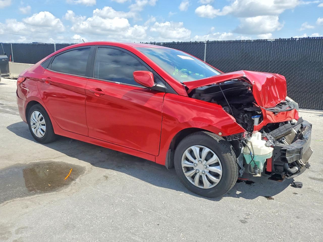 2016 Hyundai Accent Se Красный vin: KMHCT4AE7GU158419