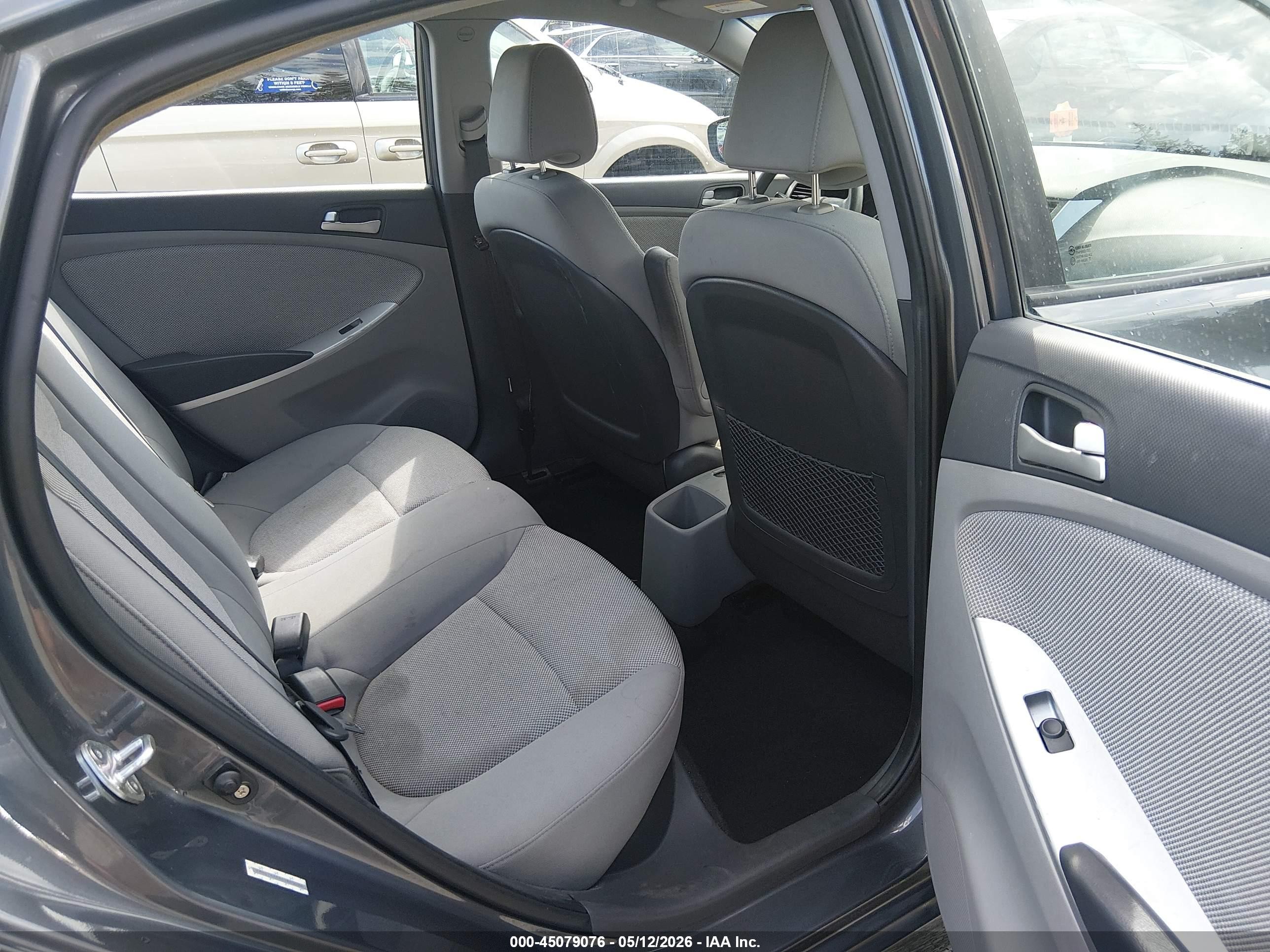 2012 Hyundai Accent Gls Gray vin: KMHCT4AE8CU045086