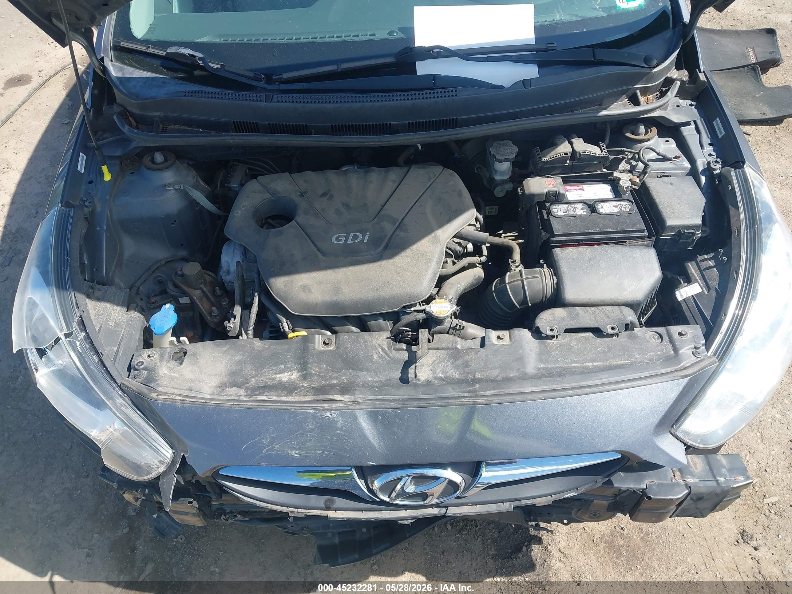 2012 Hyundai Accent Gls Gray vin: KMHCT4AE8CU081456