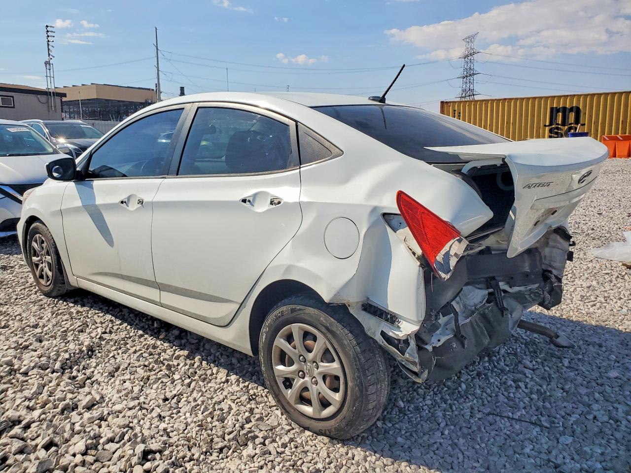 2012 Hyundai Accent Gls White vin: KMHCT4AE8CU116223