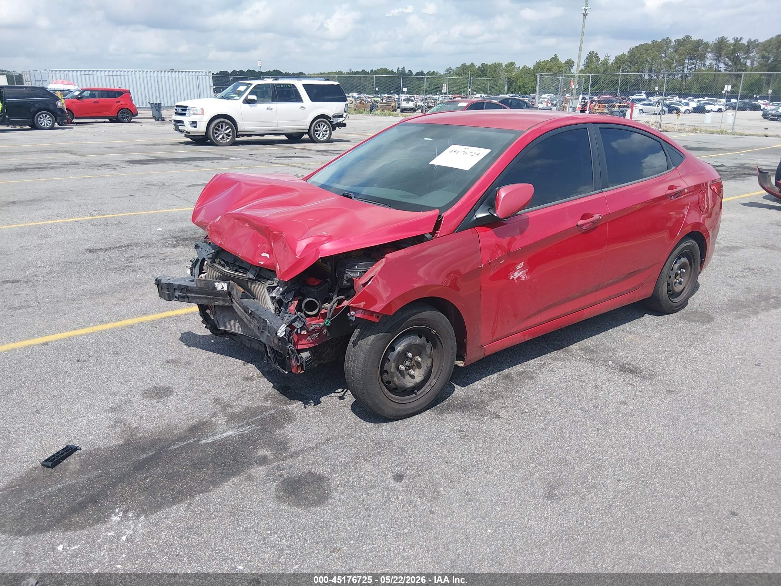 2012 Hyundai Accent Gls Red vin: KMHCT4AE8CU187910