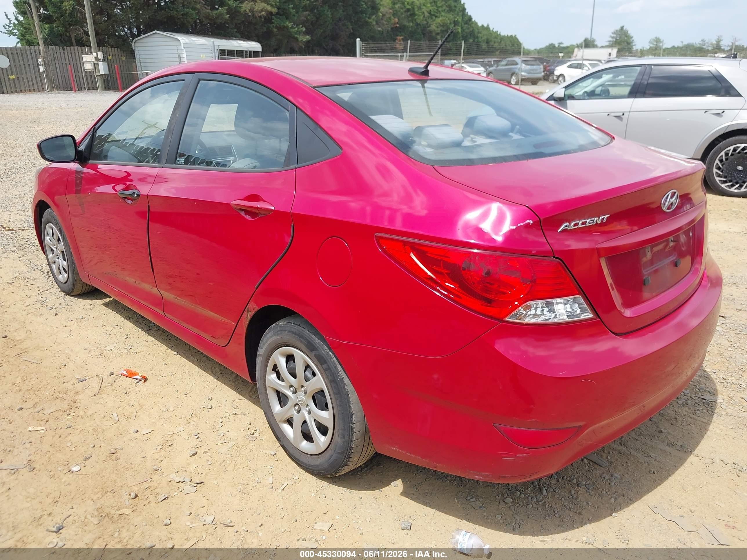 2012 Hyundai Accent Gls Красный vin: KMHCT4AE8CU206150