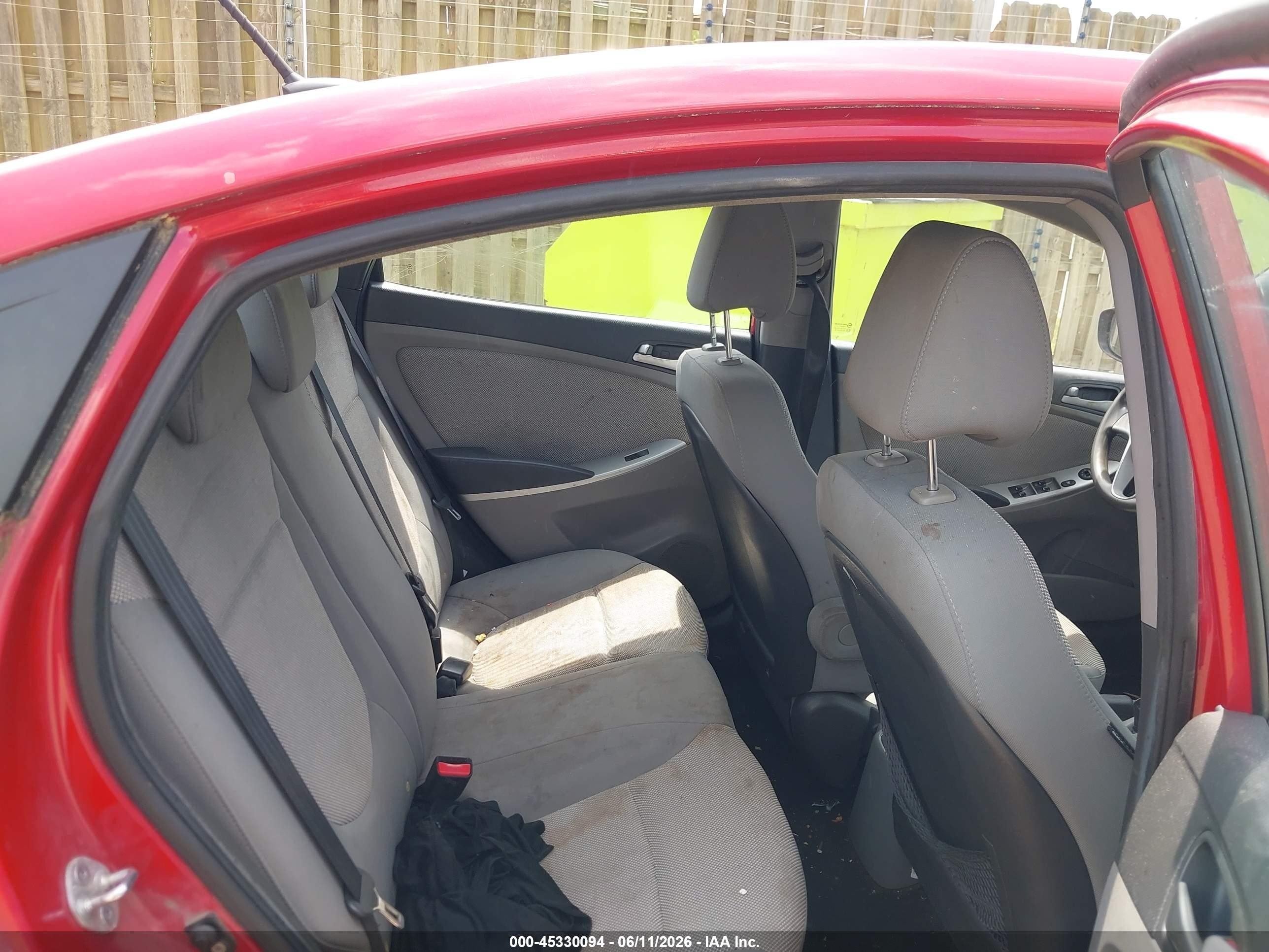 2012 Hyundai Accent Gls Красный vin: KMHCT4AE8CU206150