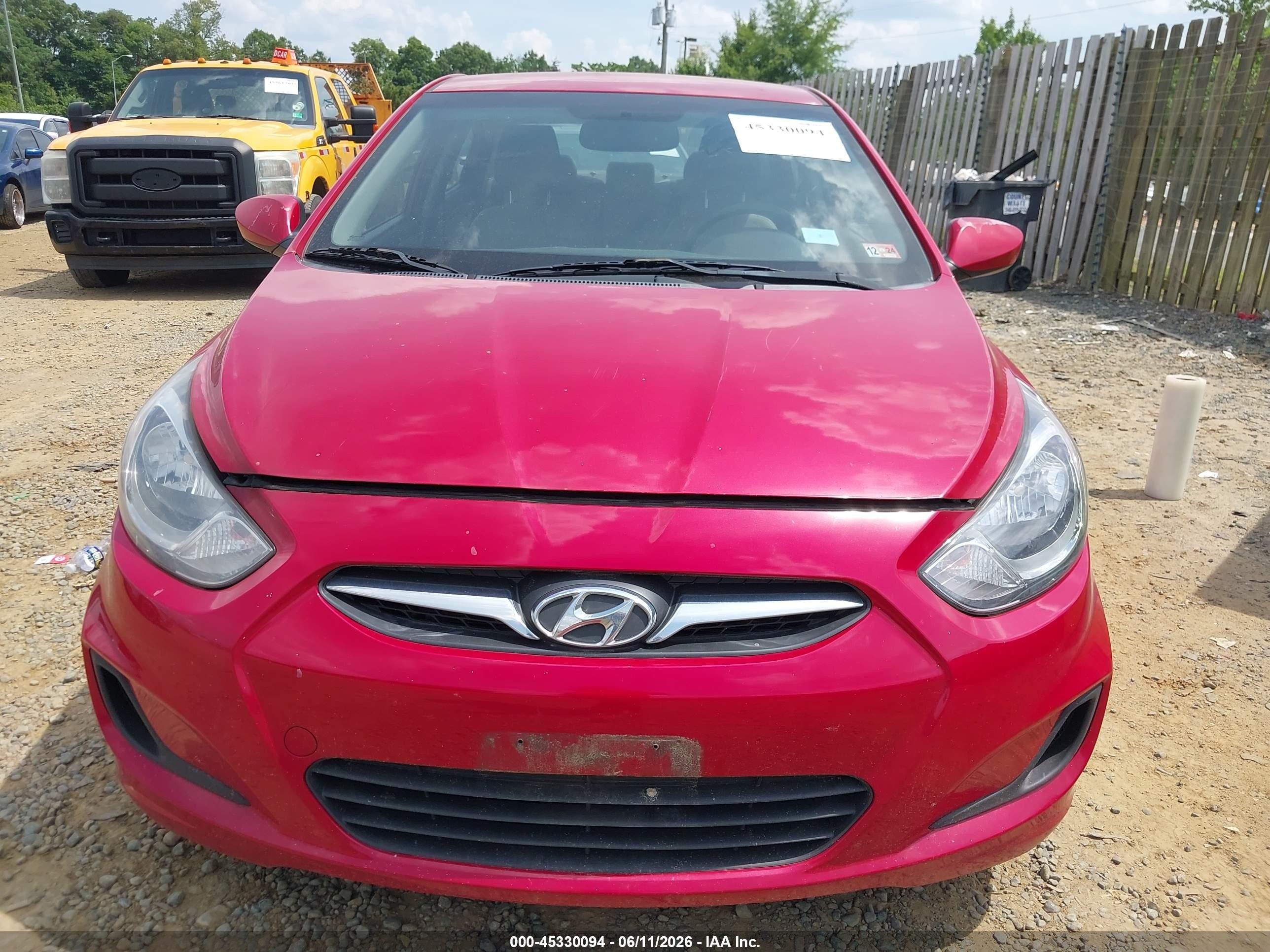 2012 Hyundai Accent Gls Красный vin: KMHCT4AE8CU206150