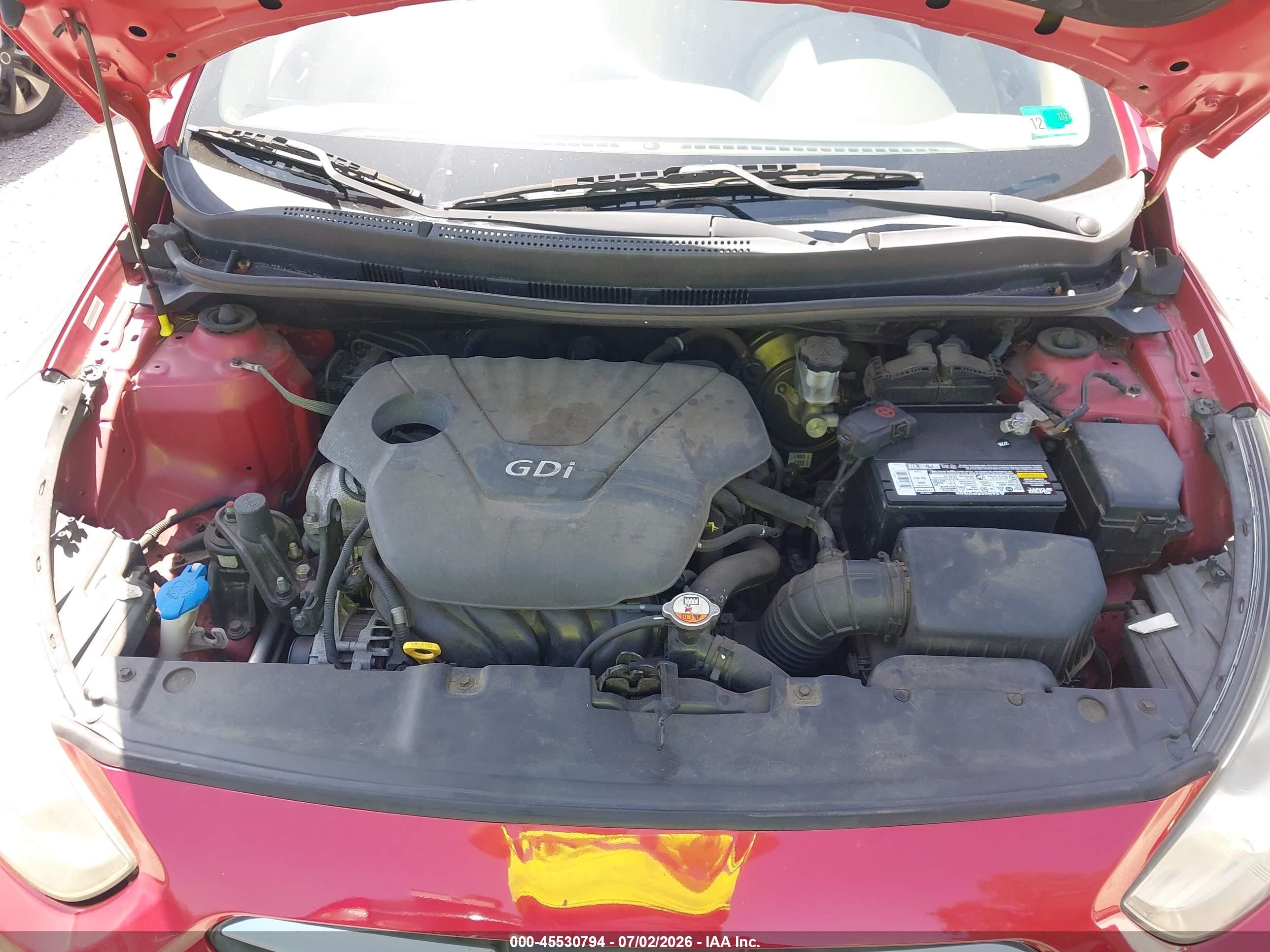 2013 Hyundai Accent Gls Red vin: KMHCT4AE8DU355188