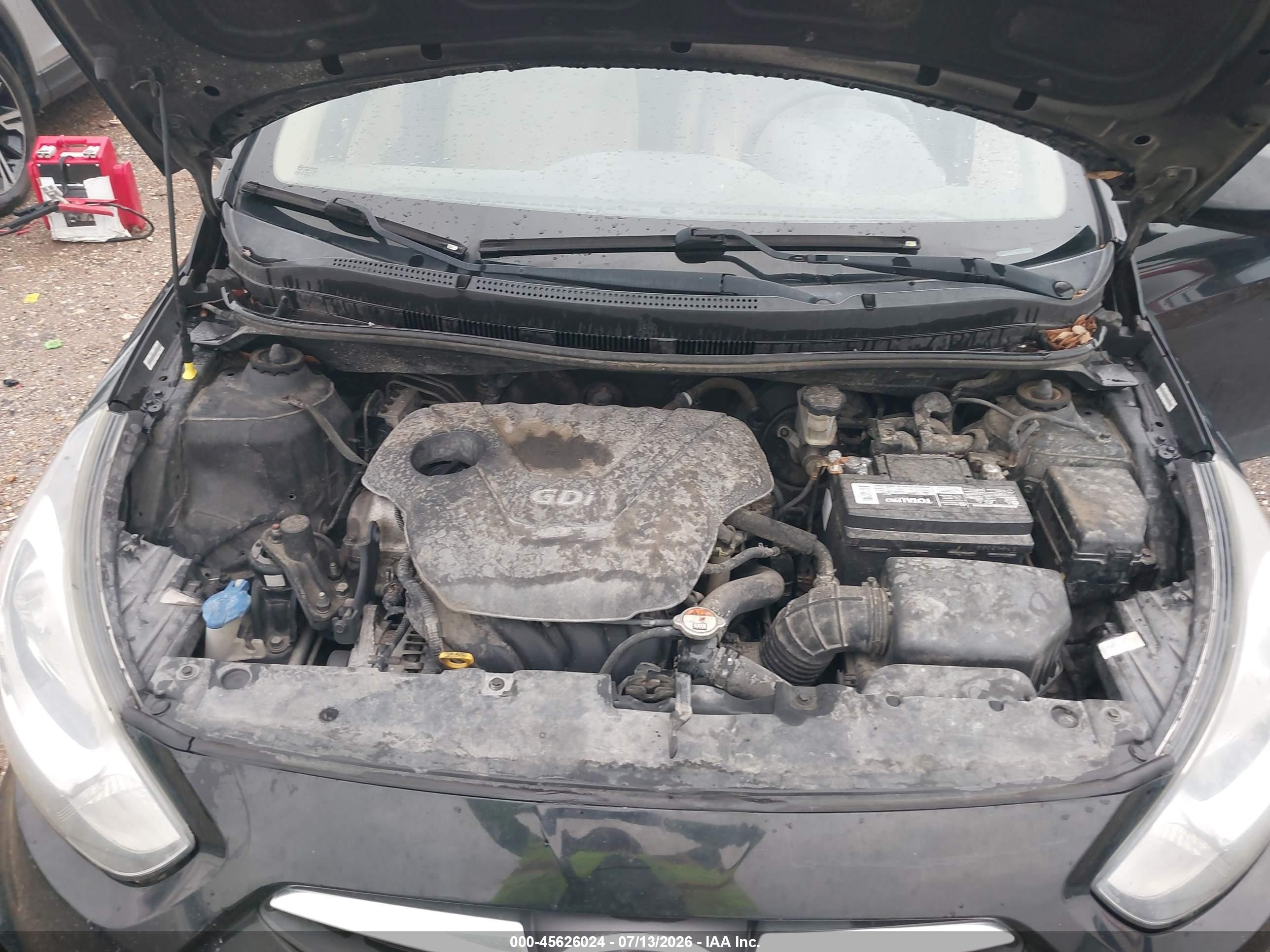 2013 Hyundai Accent Gls Black vin: KMHCT4AE8DU397540