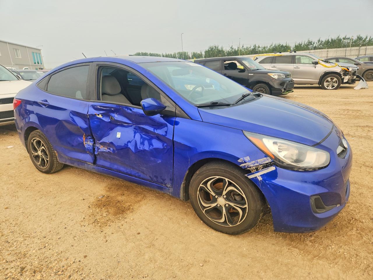 2013 Hyundai Accent Gls Синий vin: KMHCT4AE8DU429502