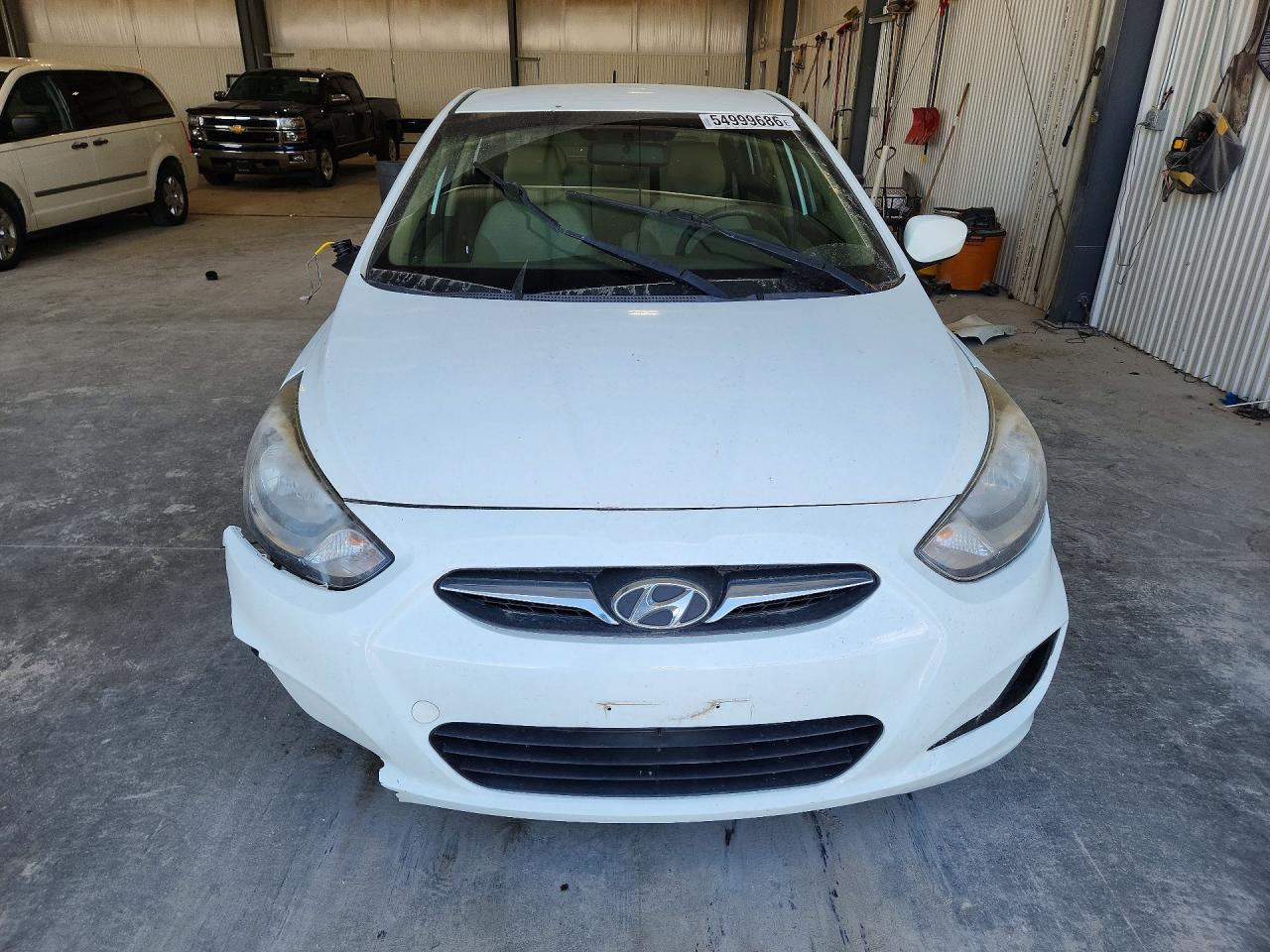 2013 Hyundai Accent Gls White vin: KMHCT4AE8DU496083
