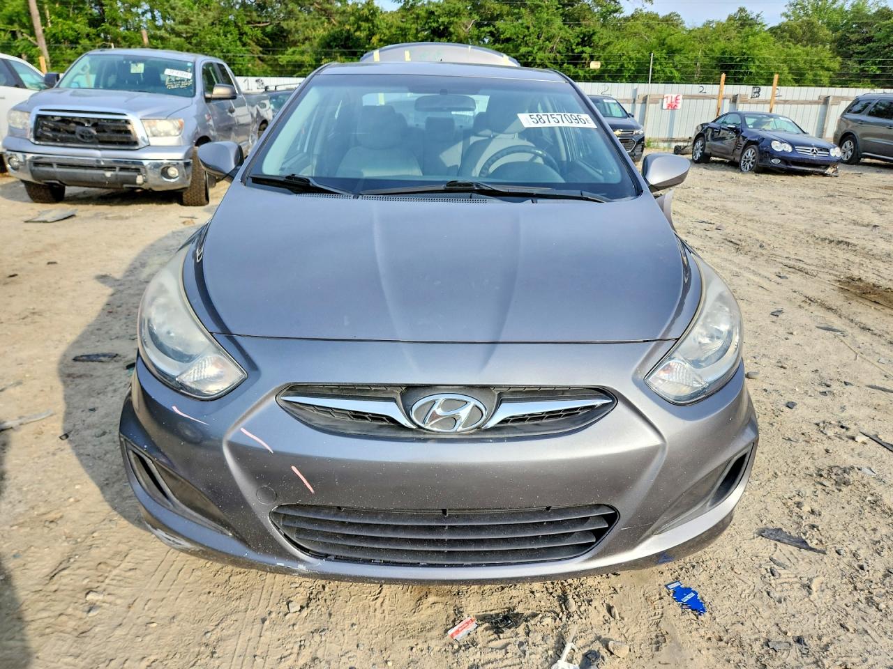 2014 Hyundai Accent Gls Серый vin: KMHCT4AE8EU588389