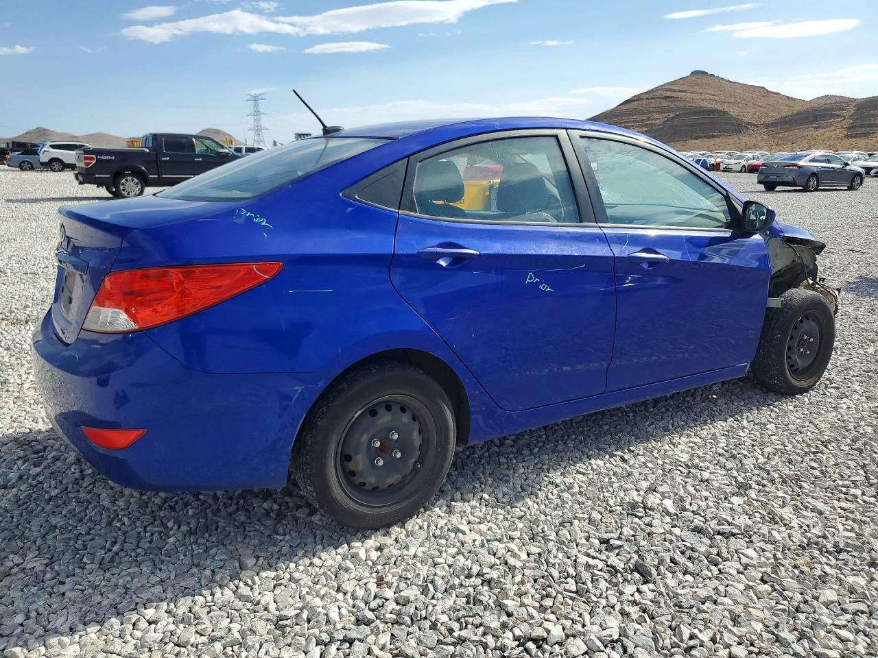 2014 Hyundai Accent Gls Синий vin: KMHCT4AE8EU623576