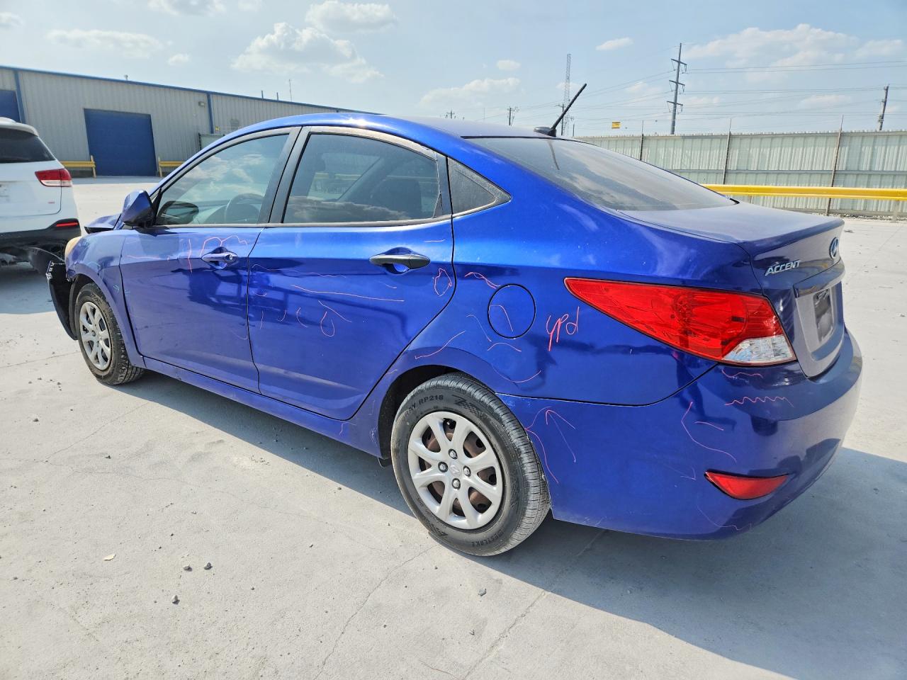 2014 Hyundai Accent Gls Blue vin: KMHCT4AE8EU662300