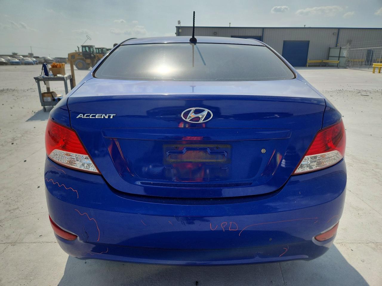 2014 Hyundai Accent Gls Blue vin: KMHCT4AE8EU662300