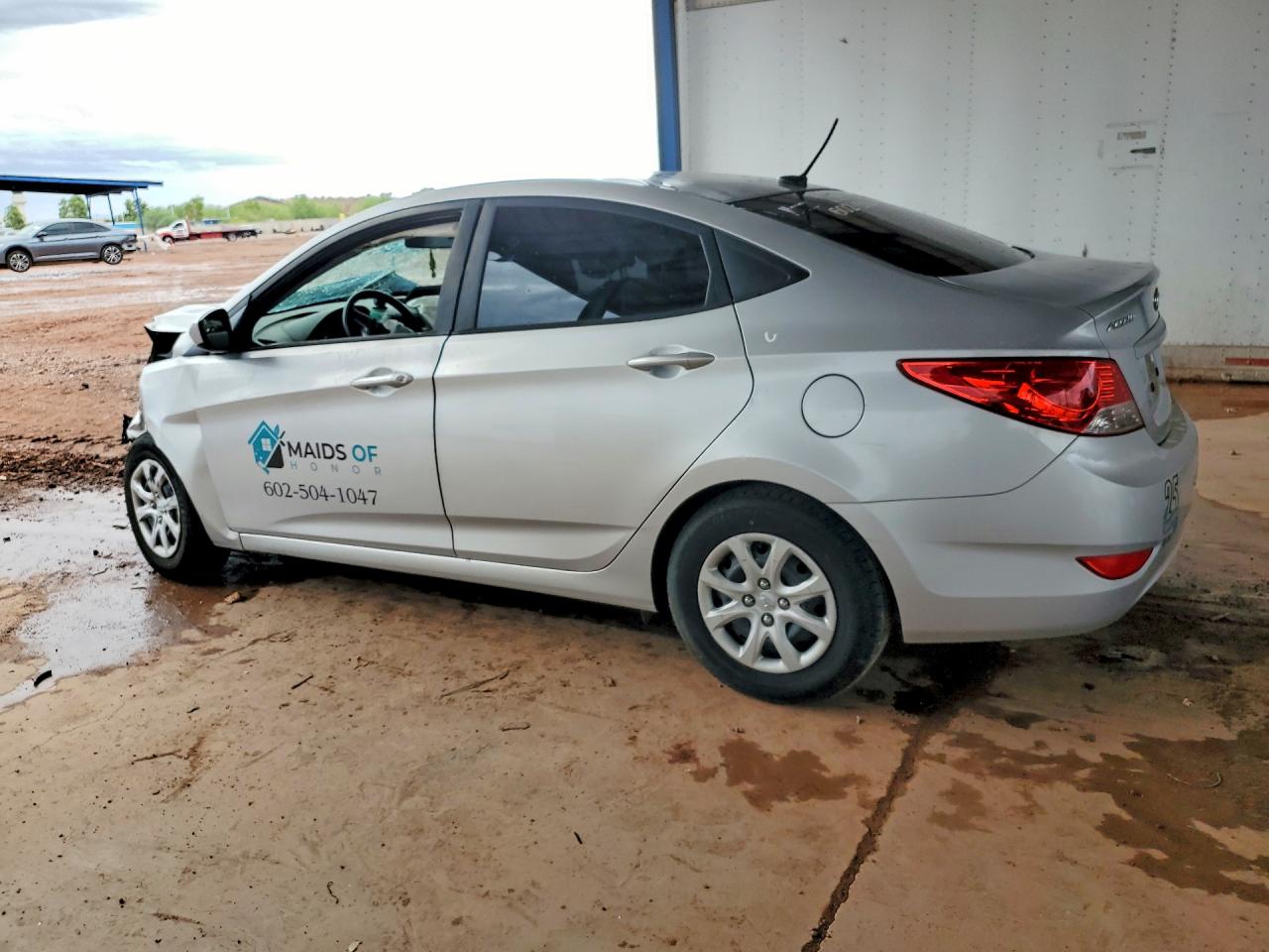 2014 Hyundai Accent Gls Серебряный vin: KMHCT4AE8EU707431