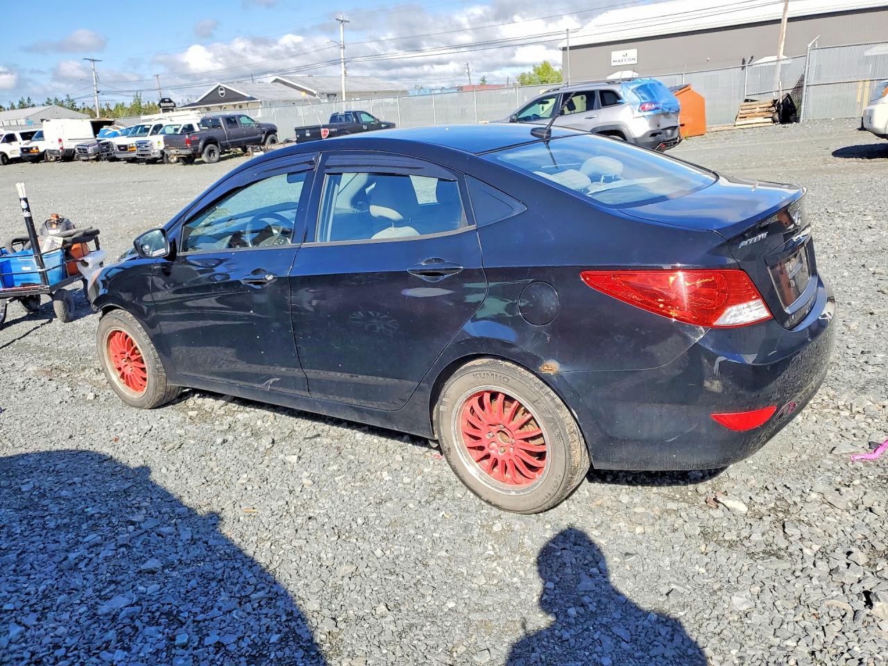 2014 Hyundai Accent Gls Black vin: KMHCT4AE8EU762333