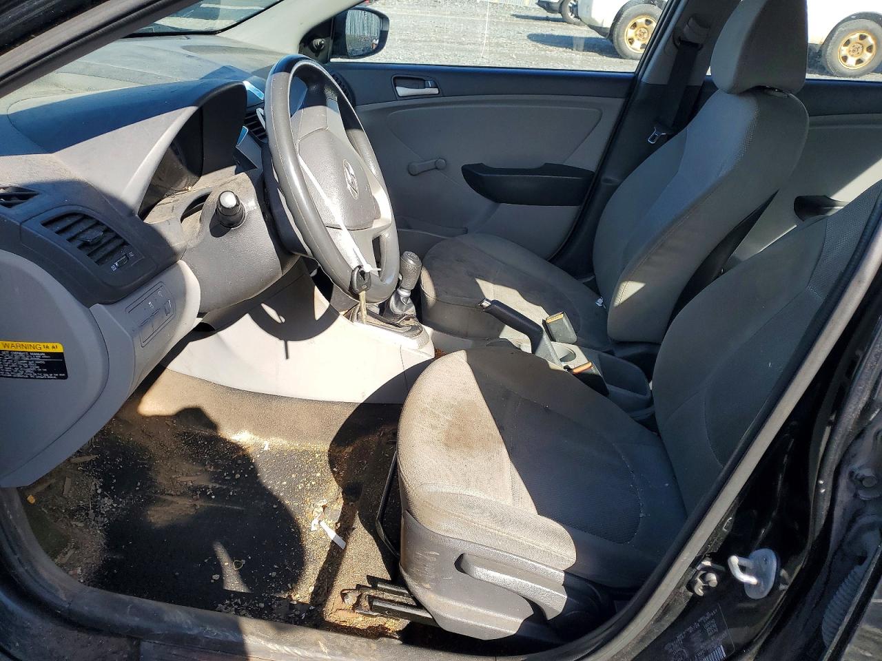 2014 Hyundai Accent Gls Black vin: KMHCT4AE8EU762333