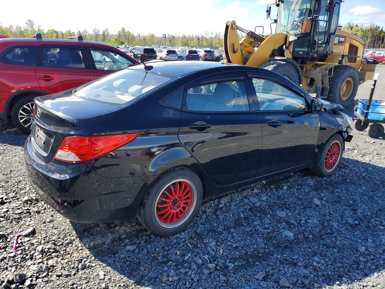 2014 Hyundai Accent Gls Black vin: KMHCT4AE8EU762333