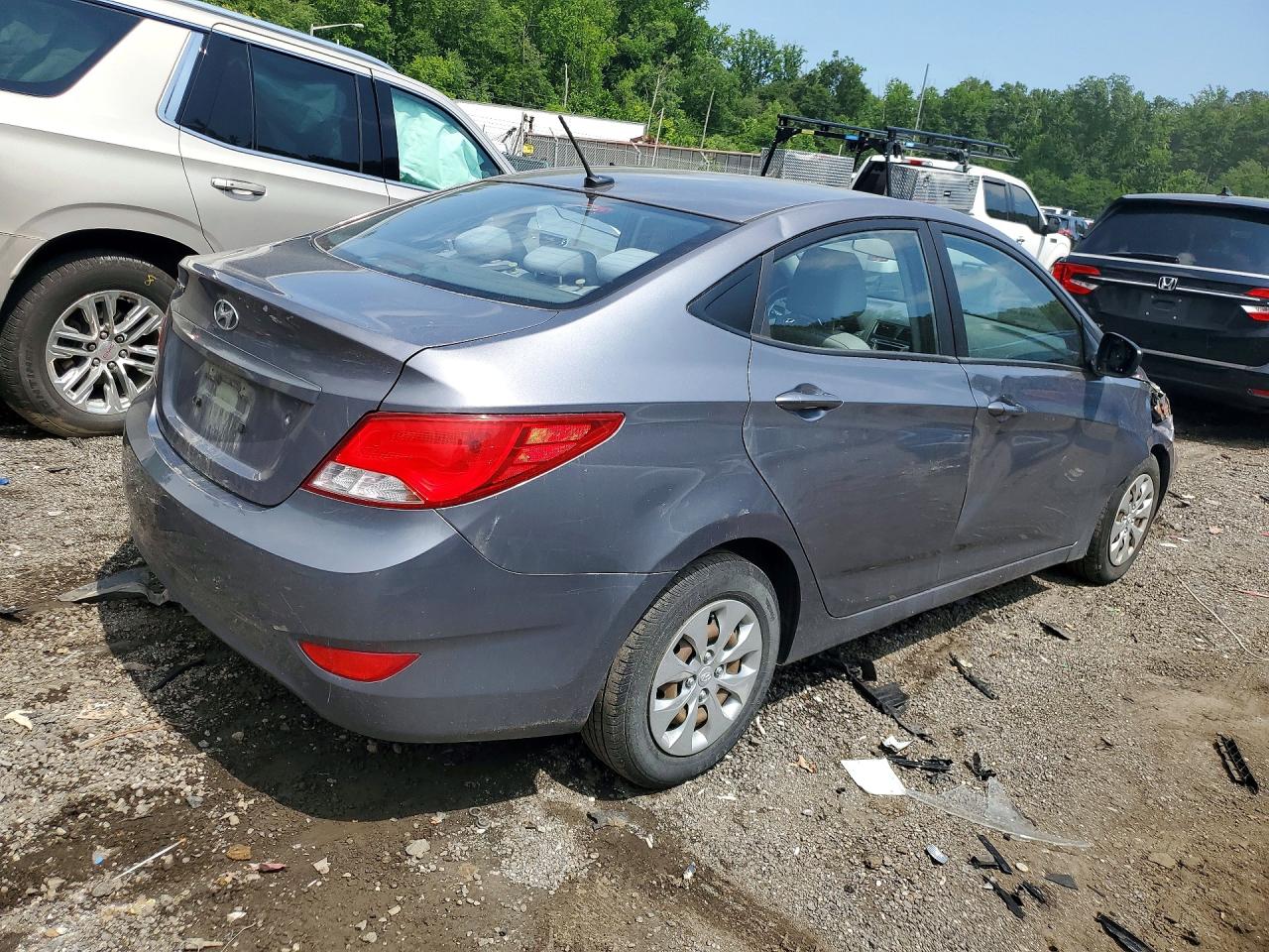 2015 Hyundai Accent Gls Gray vin: KMHCT4AE8FU792403