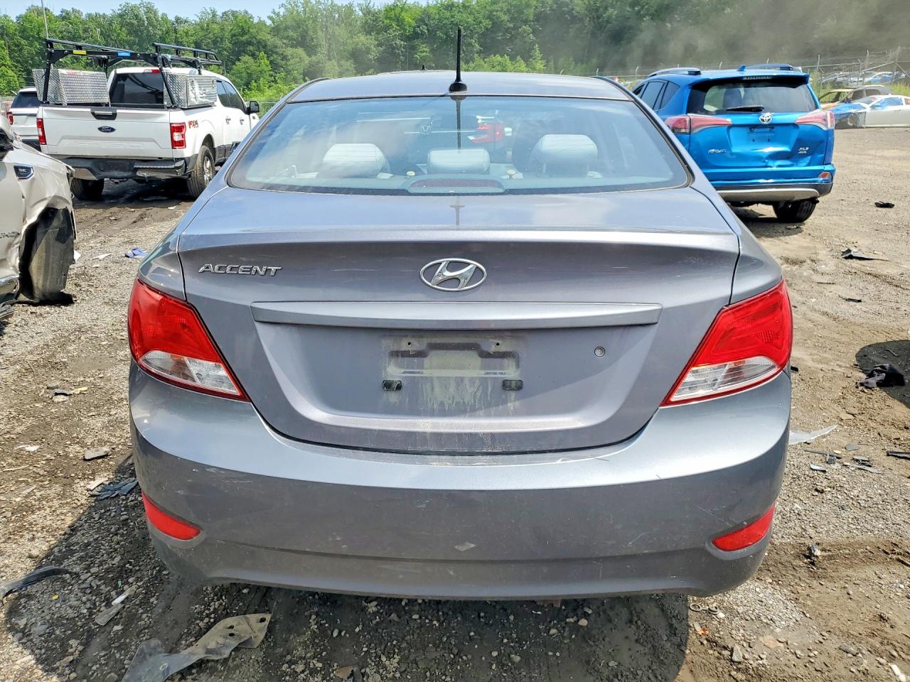 2015 Hyundai Accent Gls Gray vin: KMHCT4AE8FU792403