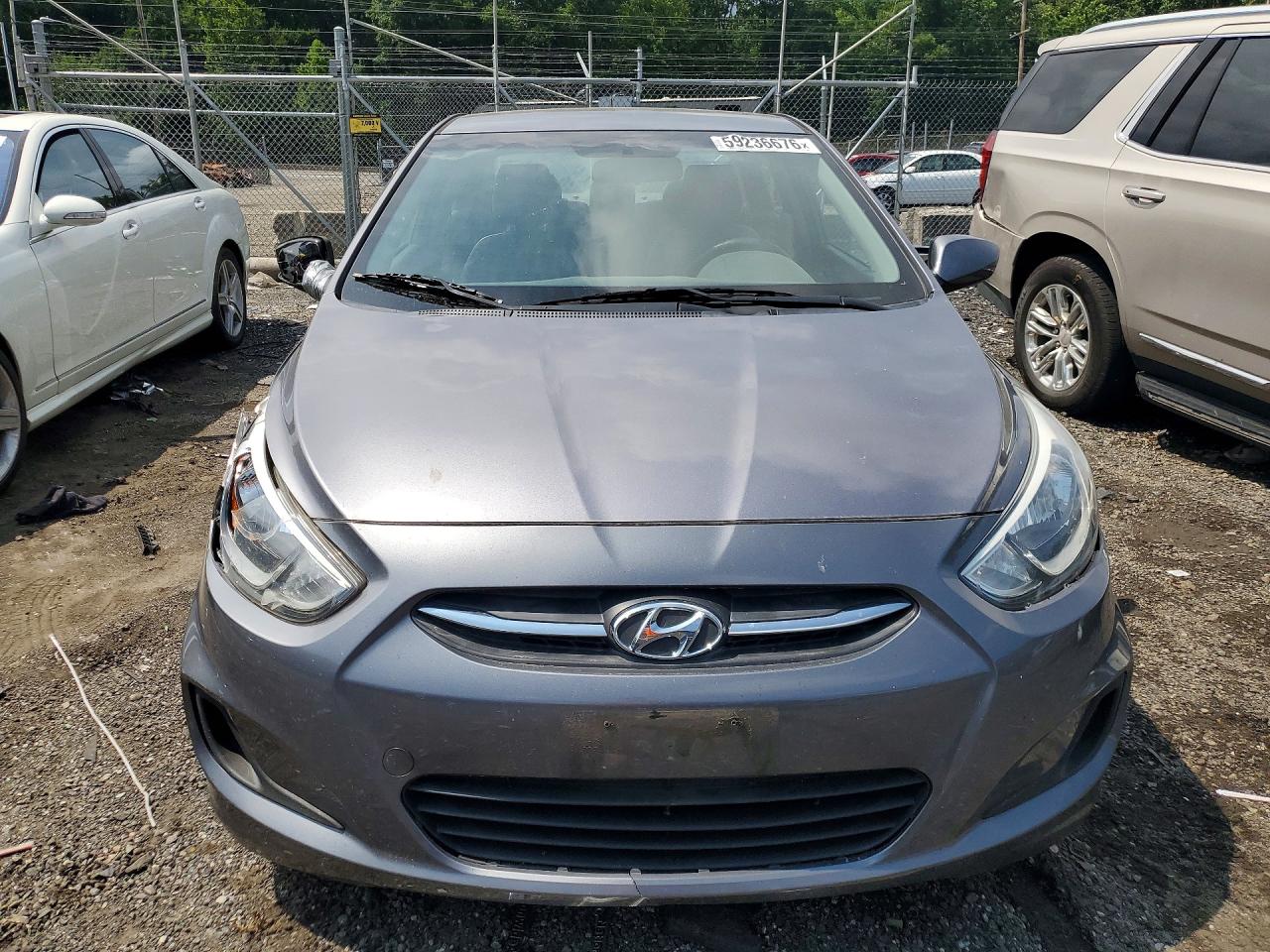 2015 Hyundai Accent Gls Gray vin: KMHCT4AE8FU792403