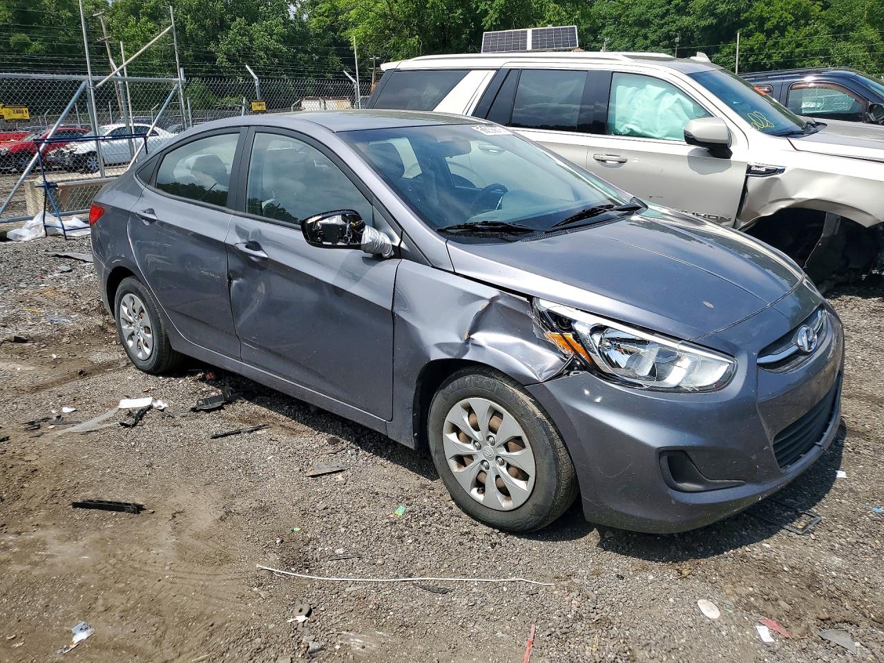 2015 Hyundai Accent Gls Gray vin: KMHCT4AE8FU792403