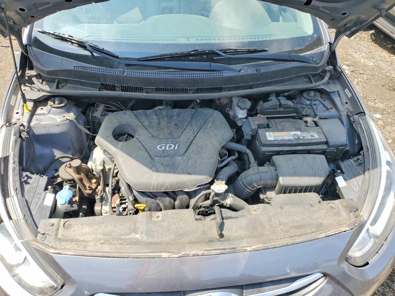 2015 Hyundai Accent Gls Gray vin: KMHCT4AE8FU792403
