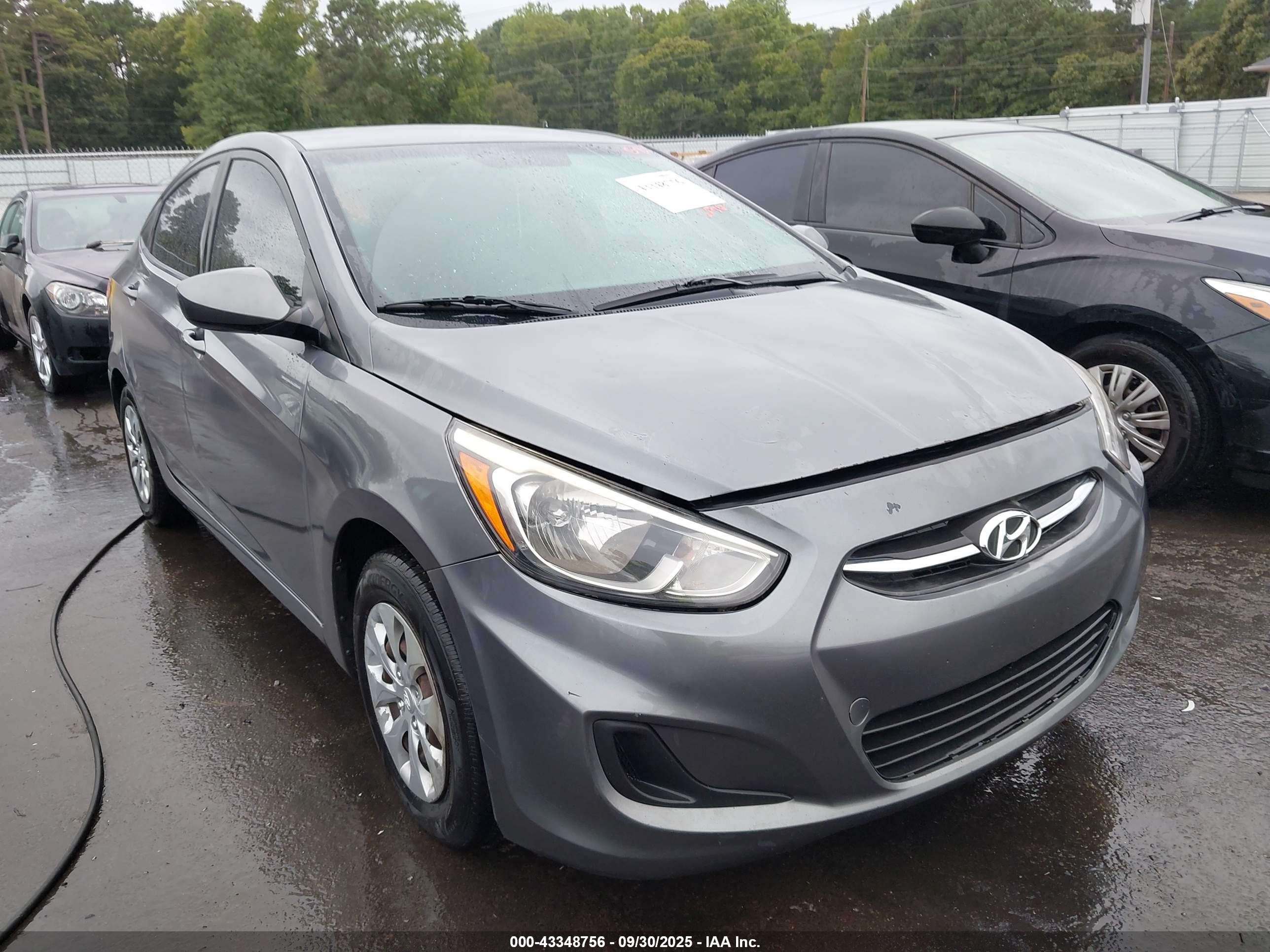 2015 Hyundai Accent Gls Серый vin: KMHCT4AE8FU800872