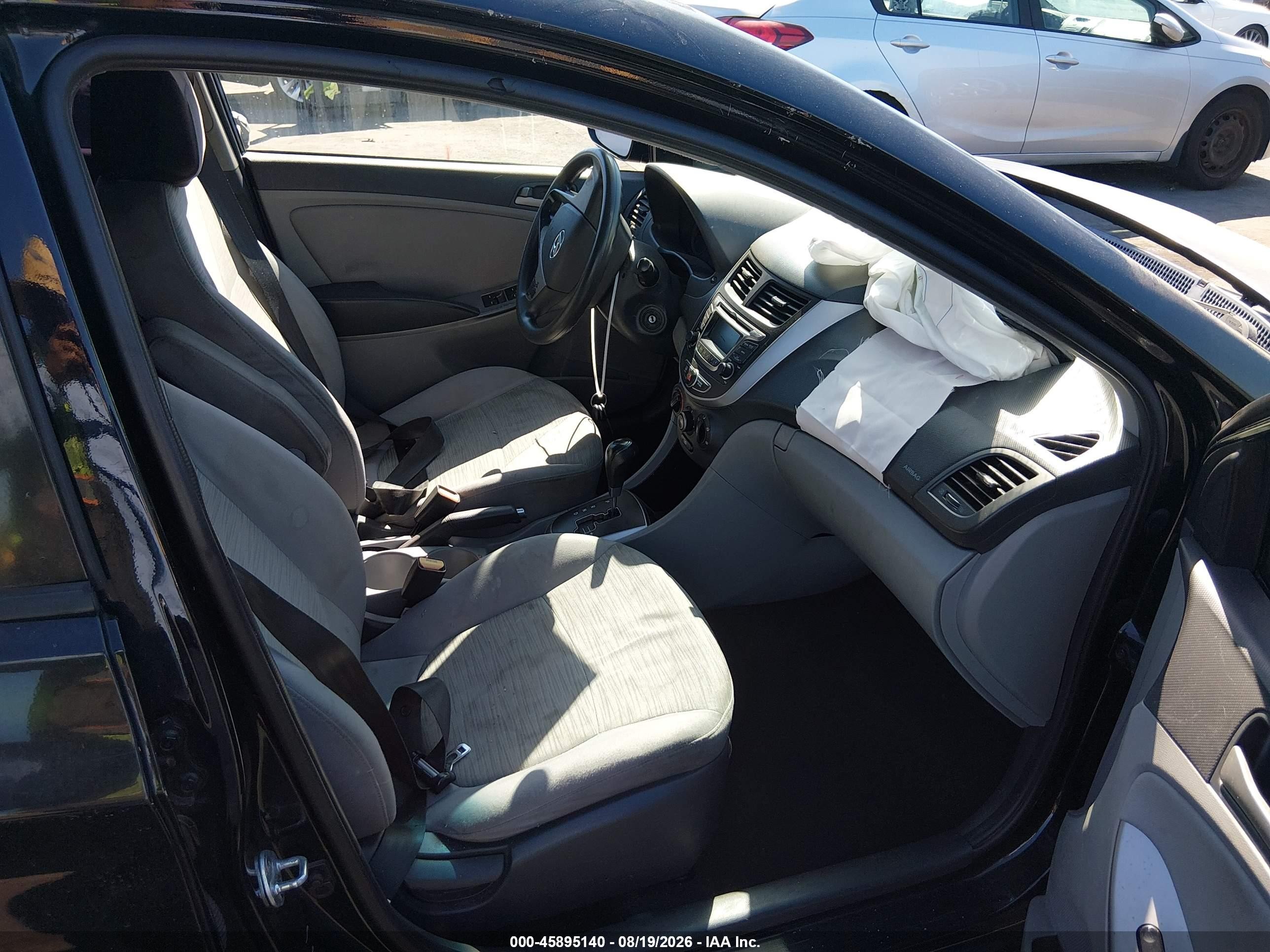 2015 Hyundai Accent Gls Black vin: KMHCT4AE8FU822578