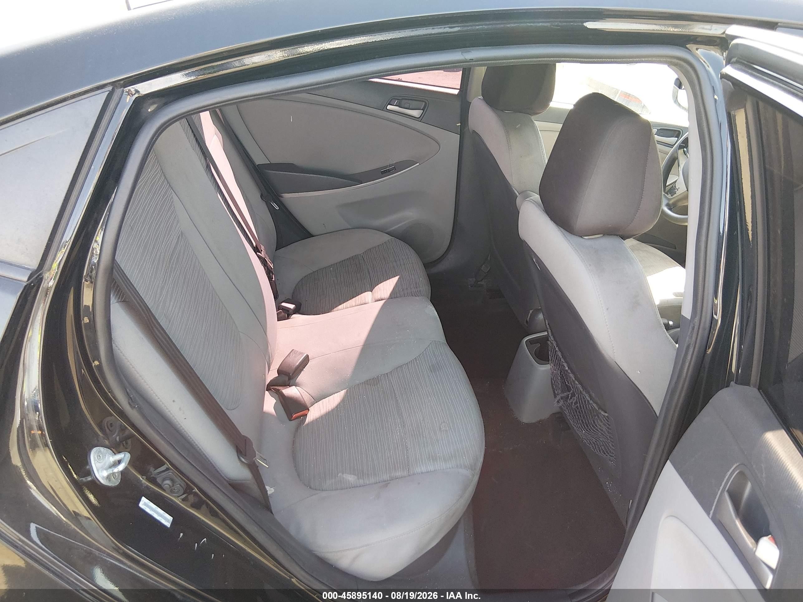 2015 Hyundai Accent Gls Black vin: KMHCT4AE8FU822578
