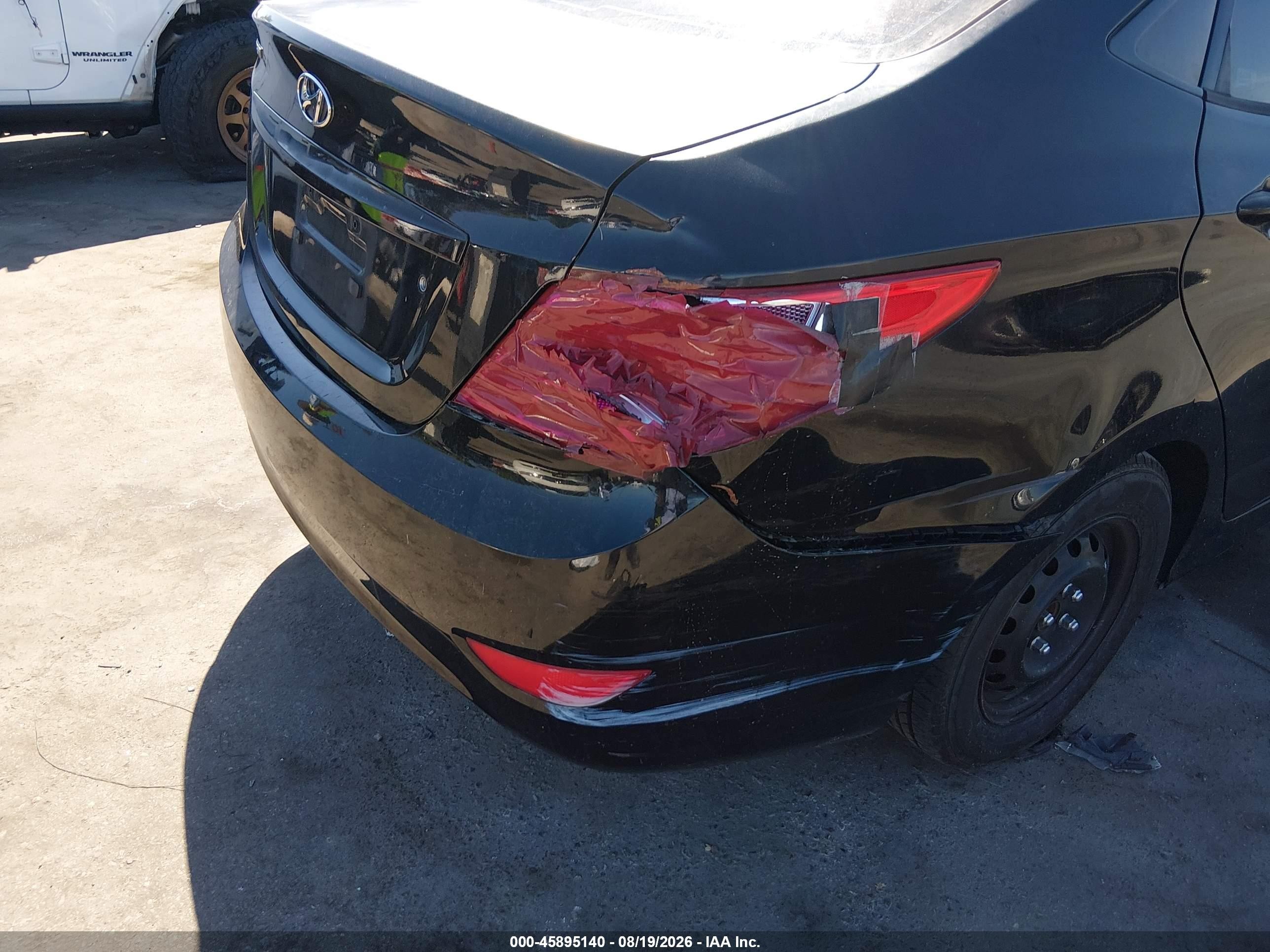 2015 Hyundai Accent Gls Black vin: KMHCT4AE8FU822578