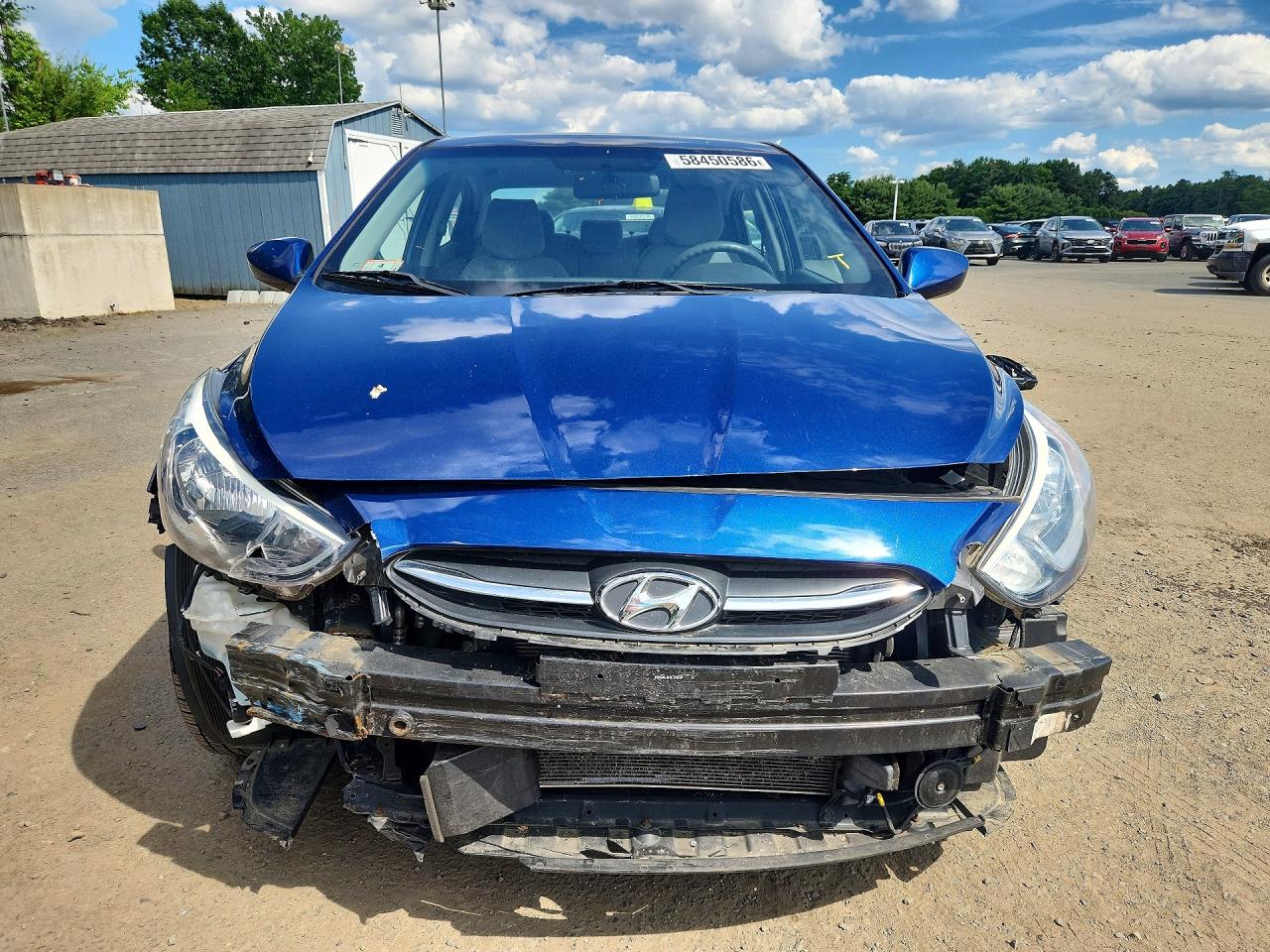 2015 Hyundai Accent Gls Blue vin: KMHCT4AE8FU850364