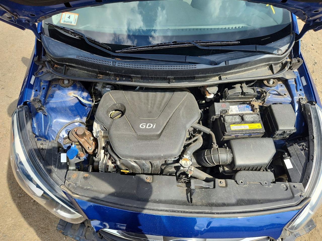 2015 Hyundai Accent Gls Blue vin: KMHCT4AE8FU850364
