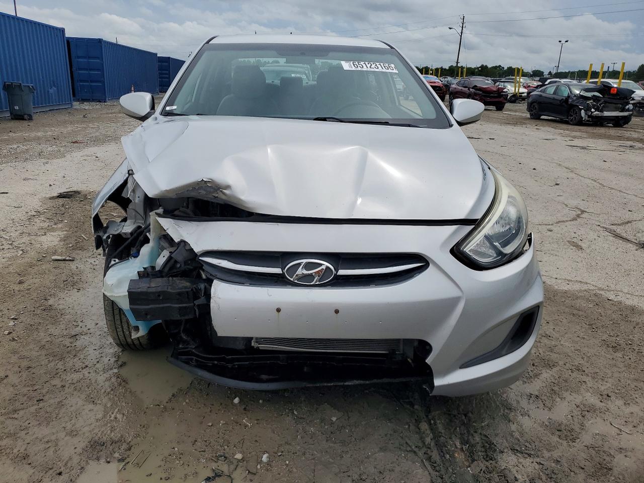 2015 Hyundai Accent Gls Silver vin: KMHCT4AE8FU873059