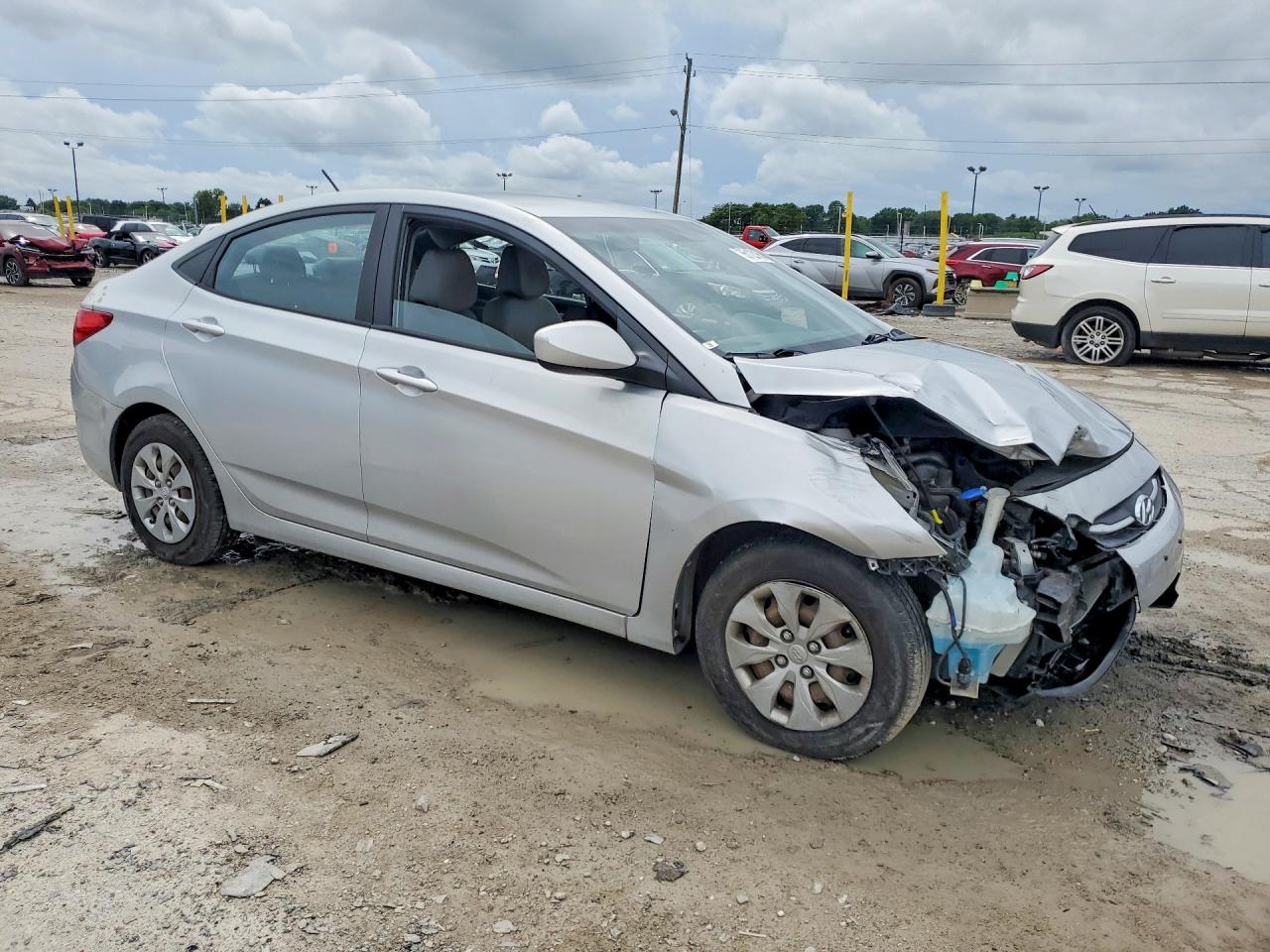 2015 Hyundai Accent Gls Silver vin: KMHCT4AE8FU873059