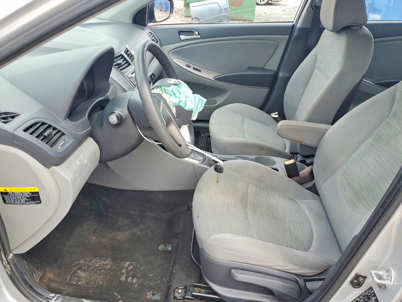 2015 Hyundai Accent Gls Silver vin: KMHCT4AE8FU873059