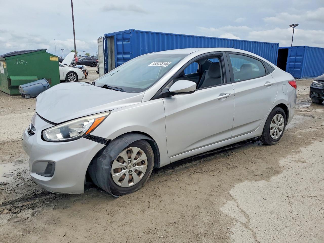 2015 Hyundai Accent Gls Silver vin: KMHCT4AE8FU873059